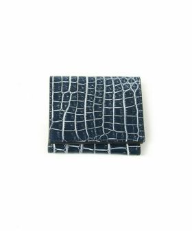 <br>セカンドエフォート 本革/クロコダイル　三つ折り財布 030697