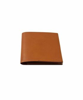 <br>コト 本革/牛革  薄型二つ折り財布［キャメル］028016