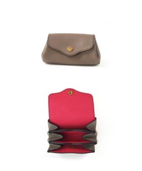 新作日本製coto パイソン 三つ折りミニ財布 小物