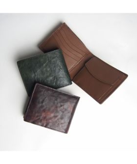 <br>セカンドエフォート　 本革/馬革 二つ折財布 031367